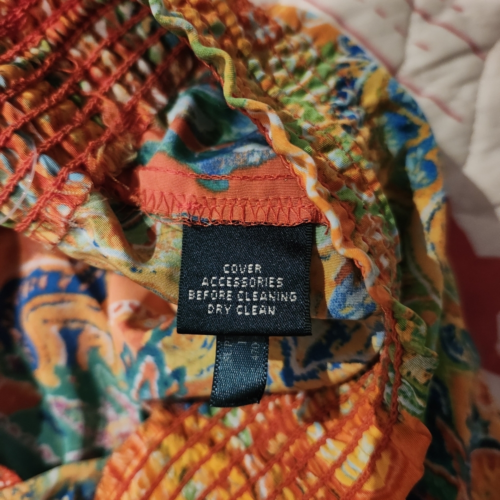 Ralph Lauren Colorful Paisley Wide-Leg Lounge Pants Size L - Picture 4 of 12